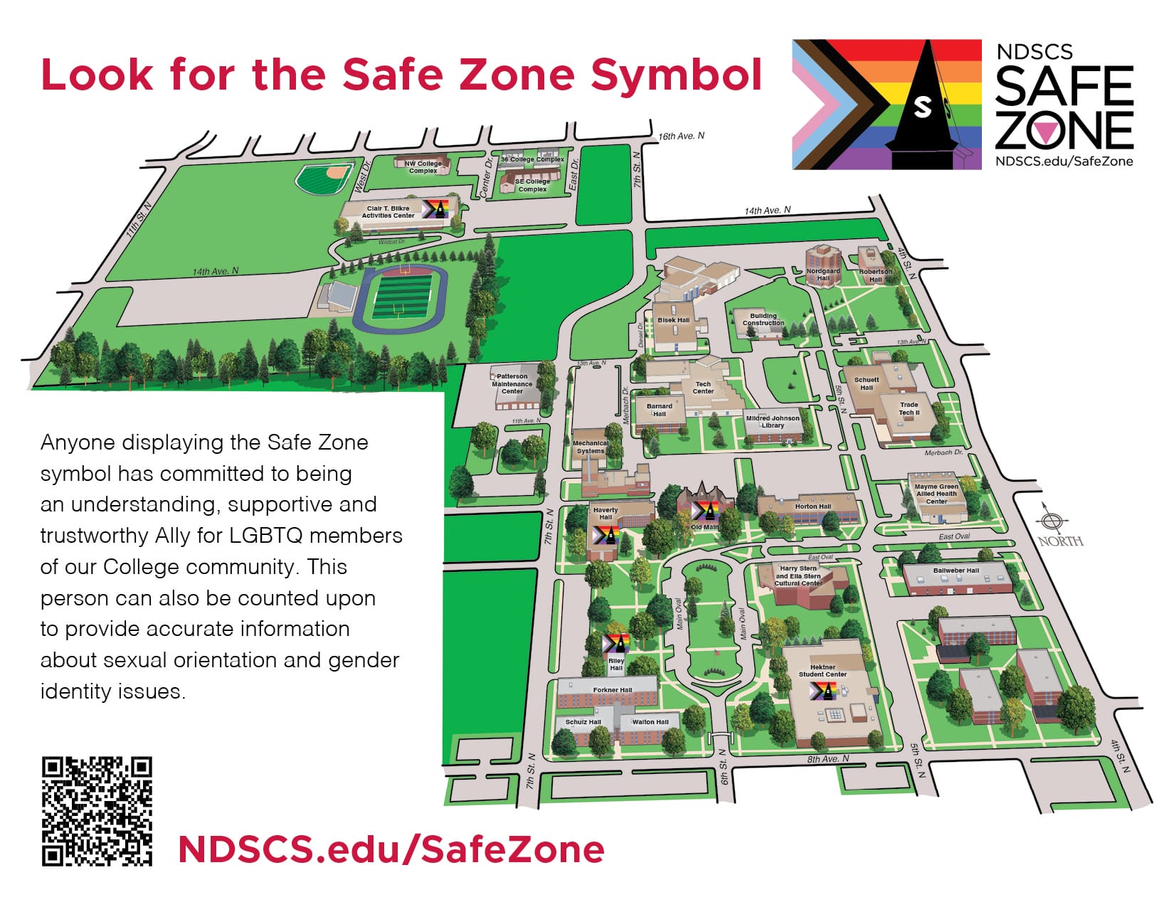 NDSCS Safe Zone Location Map