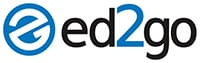 ed2go logo with a stylized lowercase “e” in a blue circle followed by the text “ed2go” in black and blue.