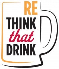 Rethink drink logo